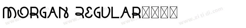 Morgan Regular字体转换